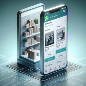 Loja online apresentando catálogo de produtos dentro do WhatsApp Business.