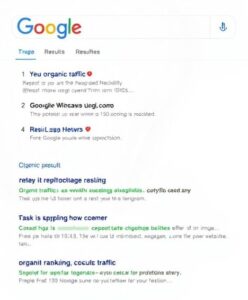 Pesquisa de palavras-chave de SEO com gráficos e tabelas.