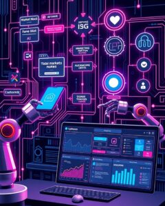 Automação de processos em um negócio digital.