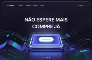 Design estratégico de chamada para ação em site otimizado.