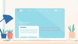 Website otimizado para SEO com destaque nas palavras-chave e boas práticas.