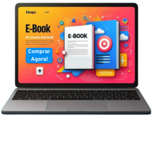 Landing page responsiva sendo exibida em um laptop