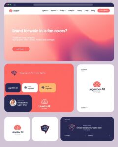 Harmonia visual em site com identidade de marca forte