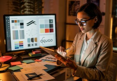 Profissional analisando estratégias para um branding impactante