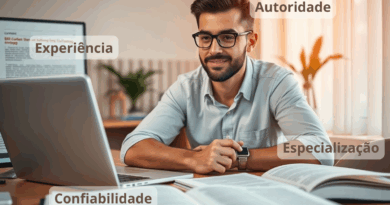 Ambiente digital simbolizando a criação de conteúdo confiável com base em E-E-A-T